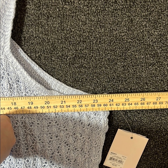 LC Lauren Conrad Baby Blue Sparkle Crocheted Tank Top, 3X - Picture 4 of 6